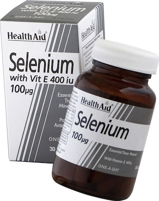 Health Aid Selenium & Vitamin E 100mg 30 Mützen