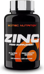 Scitec Nutrition Zinc 25mg 100 tabs Scitec Nutrition Zinc 25mg 100 tabs