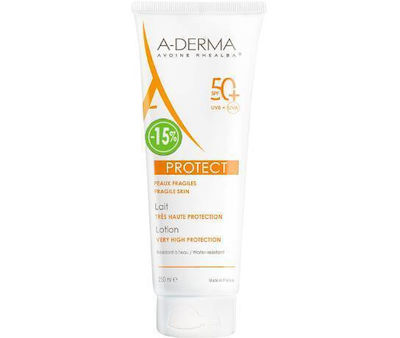 A-Derma Protect Lotion Fragile Skin Sunscreen Cream for the Body SPF50+ 250ml