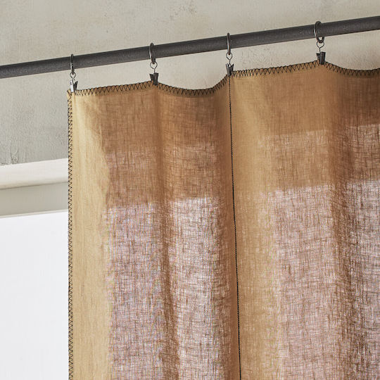Am.Pm Tojos Orange Window Curtain with Tab Top 140x180cm