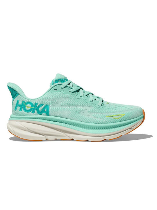 Hoka Clifton 9 Damen Sportschuhe Laufen Grün