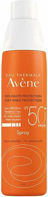 Avene Very High Protection Αδιάβροχη Αντηλιακή Λοσιόν για το Σώμα SPF50+ σε Spray 200ml