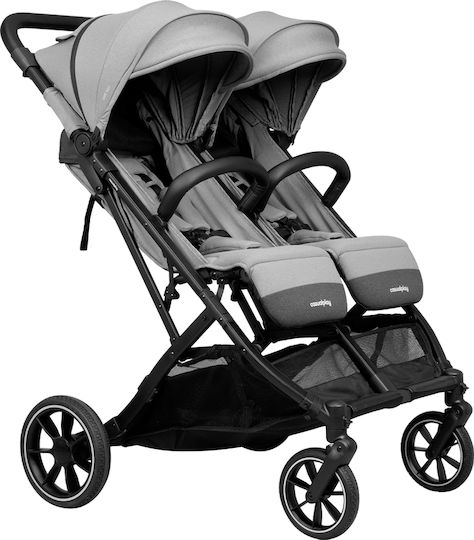 Casual Play Casual Play Tour Twin Max Double Stroller Suitable for Newborn Clear Grey 11kg