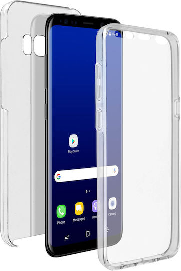 360° Case Samsung Galaxy S8 Plus Flexible Front & Rigid Back – Transparent