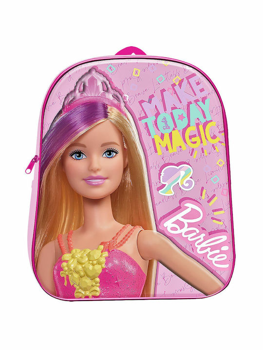 Τσαντα Πλατης Νηπιου Barbie 3d 31cm Barbie 1000eva31-1453 50-2806