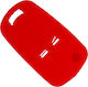 Car Key Cover Case made of with 2 Buttons for Opel in Black Color