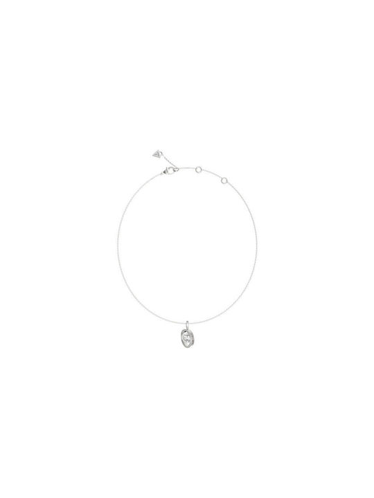 Guess M'ama Non M'ama Necklace from Steel with Zircon