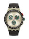 Swatch Obsidian Men's Watch 42mm Chronograph Battery with Black Rubber Strap