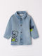Kids Shirt Long Sleeve Denim Light Blue