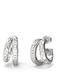 Guess Earrings Hoops made of Steel with Stones