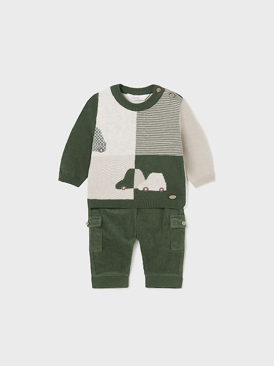 Mayoral Kids Set with Pants Winter 2pcs Green