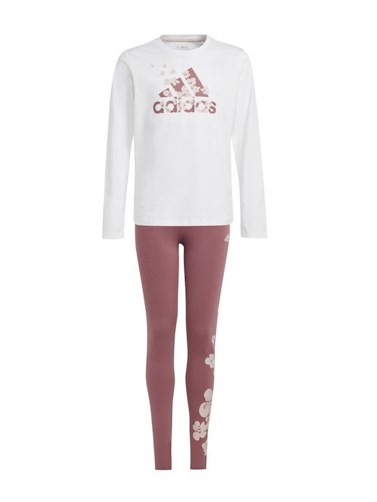 Παιδικό Σετ με Κολάν Χειμερινό 2τμχ White/brown Essentials