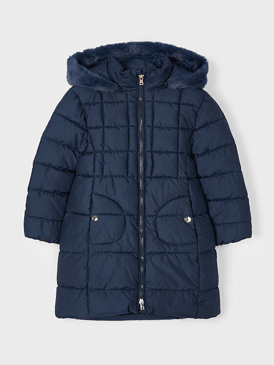 Kids' Casual Jacket Long with Hood Blue
