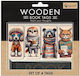 Wooden Bookmarks Cozywood Story Heroes Set of 4...