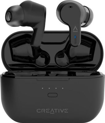 Creative Zen Air Pro In-Ear Bluetooth-Freisprecheinrichtung Kopfhörer mit Schweißresistenz und Ladeetui Schwara