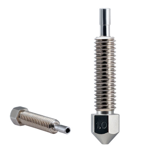 Micro Swiss Brass Plated Wear Resistant Nozzle 1.00 Flowtech Hotend 850041631240