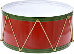 Red Green Metal Drum Tree Stand Φ61x30cm