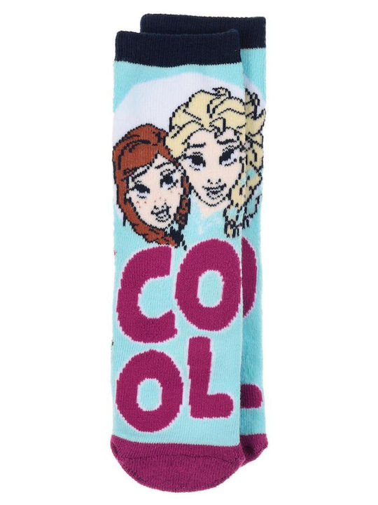 Superheroes Kindersocken Rutschfest Blau