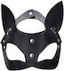 Bound to Please Play Kitty Cat BDSM Mask in Bla...
