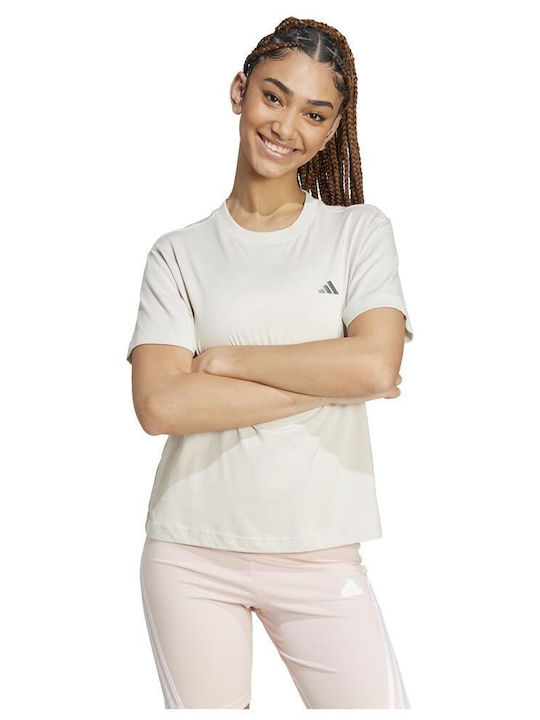 Adidas Essentials Women's Athletic T-shirt Beige