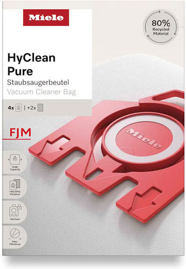 Miele Fjm Hyclean Vacuum Cleaner Bags 5pcs Compatible with Vacuum Cleaner Miele