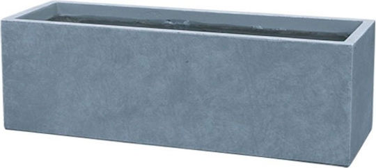 Marhome Blumenkasten Kunststoff Grey Marble 70x25x23cm.