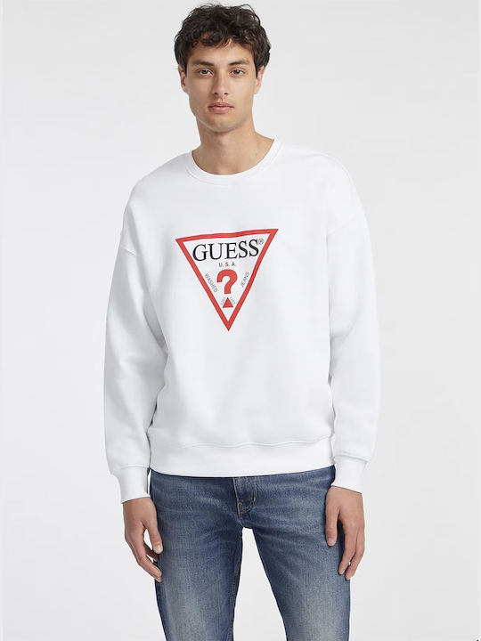 Guess Мъжки Суитшърт WHITE