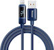 Mcdodo Ca-5001 Braided USB-A to Lightning Cable 100W Blue 1.2m (066776)