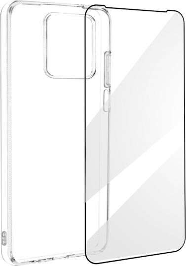 Bigben Schutzkit Motorola Moto G84 Panzerglas Displayschutzfolie Hülle Transparent