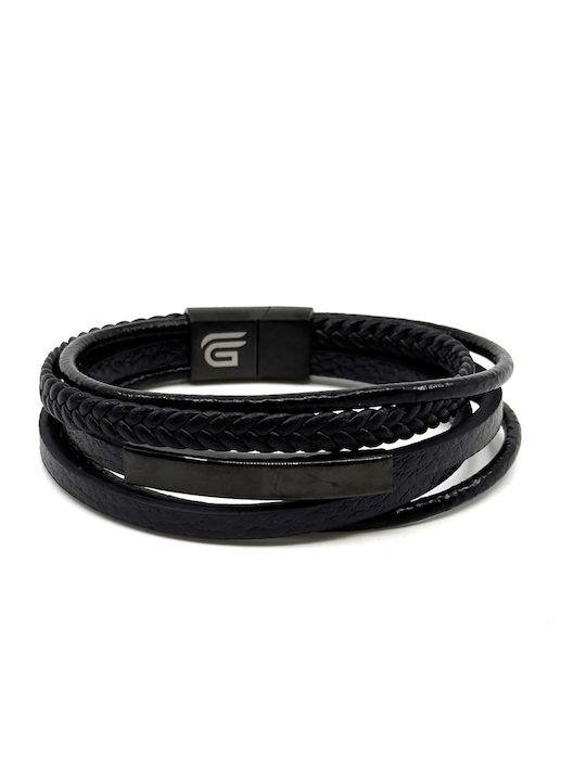 Legend Accessories Ανδρικό Βραχιόλι από Δέρμα