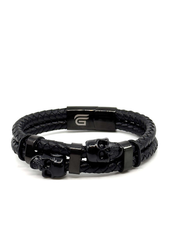 Legend Accessories Herren Armband aus Leder