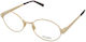 Ysl Damen Metallisches Brillengestell Gold SL 6...