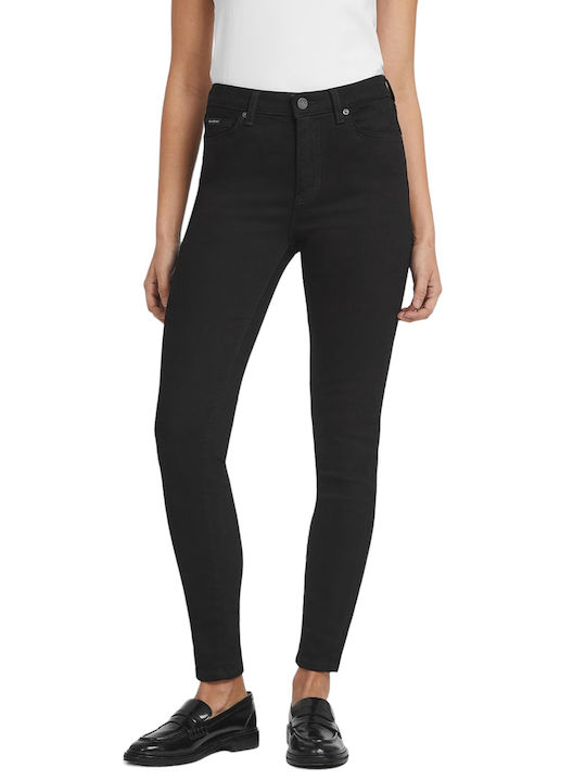 Ψηλόμεσο Γυναικείο Jean Παντελόνι σε Skinny Εφαρμογή Black