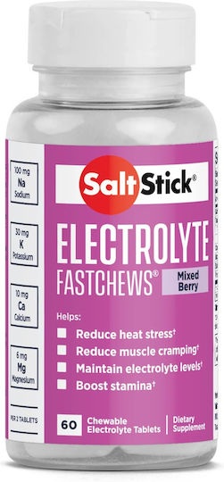 SaltStick Eloctrolyte Fast Chews Mixed Berries 60 Kautabletten