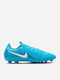 Nike Phantom GX 2 Pro Football Shoes with Cleats Blue Fury / White