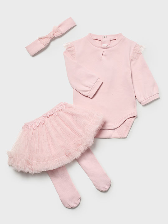 Mayoral Baby Bodysuit Set Long-Sleeved with Ski...