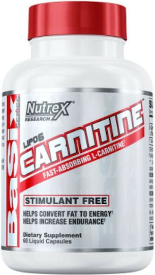 Nutrex Lipo 6 Carnitine 655mg 60 μαλακές κάψουλες