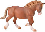 Miniature Toy Breton Working Stallion Chestnut 10.5cm 80008