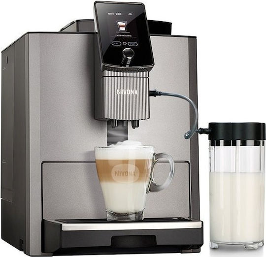 Nivona CafeRomatica 1040 Αυτόματη Μηχανή Espresso 2700W Πίεσης 15bar με Μύλο Άλεσης Ασημί