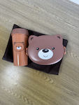 Plastic Kids' Lunch Set Brown