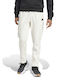 Adidas Men's Fleece Sweatpants with Rubber WHITE