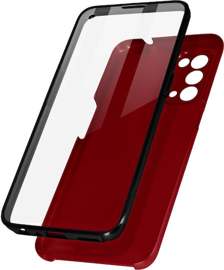 360° Case Oppo Reno 5 5g Find X3 Lite Flexible Front & Rigid Back – Red