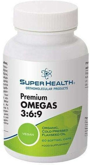 Super Health Premiums Omegas 3:6:9 1000mg 60 μαλακές κάψουλες