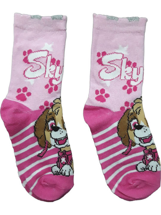 Paw Patrol Παιδικές Κάλτσες Skye Pink