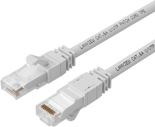 Lanview U/UTP Cat.6a Ethernet Network Cable 10m White