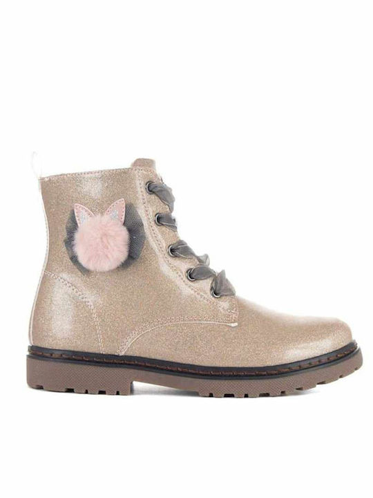 Xti Kids PU Leather Boots with Zipper Pink