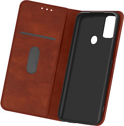Калъф тип портфейл Flip Slim за OnePlus Nord N10 5G силиконов корпус – кафяв