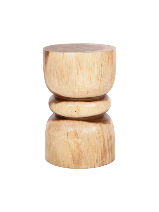 Stool For Living Room Wooden Bello Natural