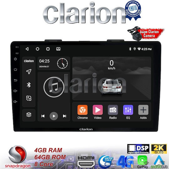 Clarion Sistem Audio Auto pentru Fiat 500L 2012> (Bluetooth/USB/WiFi/GPS/Apple-Carplay/Android-Auto)