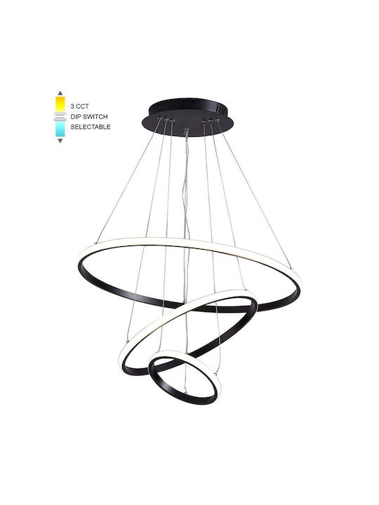 Vito Pendant Light LED with Warm White Light Black